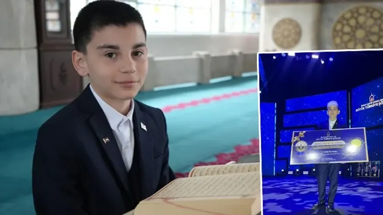 Samsun’un Gururu Emir Kayra Eke Ezanından Sonra Kur’an Tilavetiyle de Türkiye Şampiyonu!