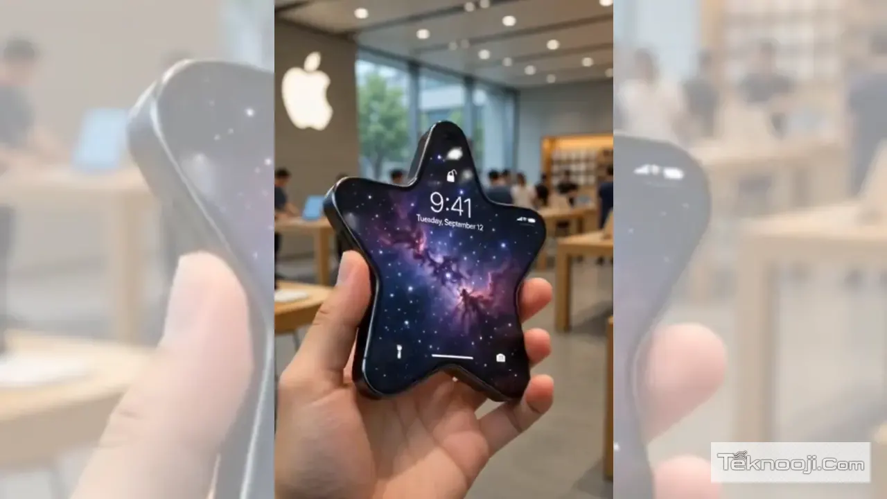 Apple'dan Yıldız Şeklinde iPhone Konseptleri, iPhone 20 Star Pro Max ve iPhone 30 Ultra Pro Max Infinity