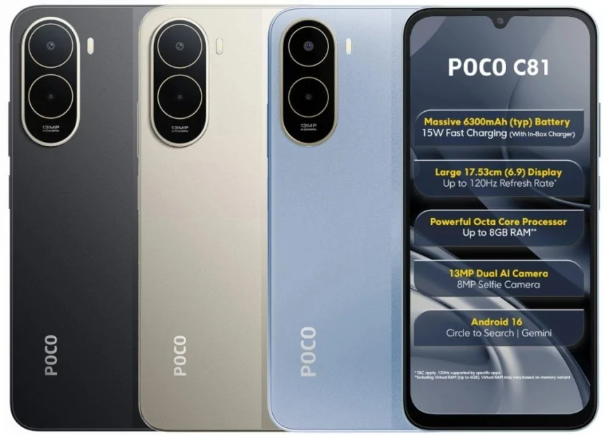 POCO C81 Uygun Fiyatlı Akıllı Telefon Arayanlara Yeni Seçenek